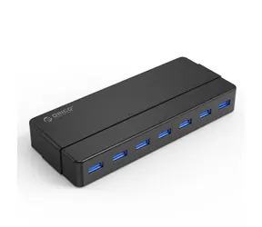 Orico H7928-U3-V1 USB-Hub, schwarz / 7x USB-A 3.0 / USB 3.0-Kabel, 1 m