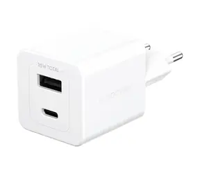 PanzerGlass empower Turbo GaN Ladegerät / 35 W / 1x USB-C / 1x USB-A / weiß