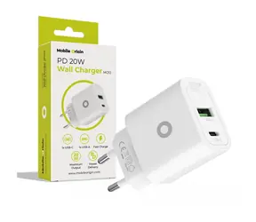 Ausgepackt - Mobile Origin PD20W Wandladegerät MO12 / Ladegerät / 1x USB-A + 1x USB-C / ausgepackt