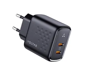 Unverpackt - VOLTME Revo 45 Duo CC 45W schwarz / GaN / 45W / 2x USB-C / unverpackt
