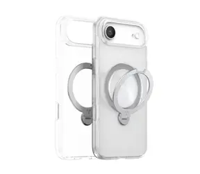 Torras Ostand Q3 Spin Case Schutzhülle für Apple iPhone Air Transparent