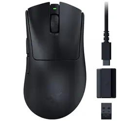 Ausgepackt - Razer DeathAdder V3 HyperSpeed, schwarz / kabellose Gaming-Maus / 26.000 DPI / 8 Tasten / USB-C / 2,4 GHz / ausgepackt