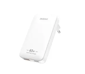 Dudao A65Q / Reiseladegerät für Steckdose, ultradünn / USB-A / USB-C / 65 W / weiß