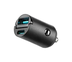 Joyroom JR-CCN18 schwarz / Kfz-Ladegerät / 65 W / 1x USB-A / 1x USB-C