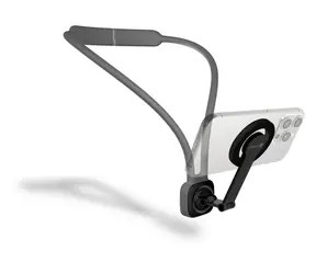 Connect IT MagSafe POV grau / Magnetische Nackenhalterung für Smartphones / MagSafe / 17 Magnete / Aluminium + Silikon