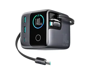 Joyroom Podix JR-TRD01 grau / Tischladegerät / 1x USB-C + 2x USB-A / 2x USB-C-Kabel / 140 W 