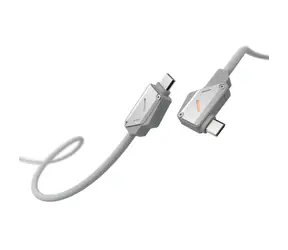 Aulumu M07 USB-C Daten- und Ladekabel aus Aluminiumlegierung, 2 m, Grau