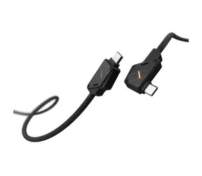 Aulumu M07 USB-C Daten- und Ladekabel aus Kohlefaser, 1,2 m, Schwarz