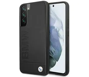 BMW Signature Rückseite mit Logo für Samsung Galaxy S22+ Schwarz