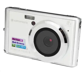 Agfa Compact DC 5200 silber / 2,7" LCD / 21 Mpix CMOS / 8x Digitalzoom / SD