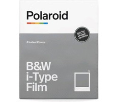 Polaroid Originals i-Type B&W / Fotopapier 8 Blatt / Größe 10,7 x 8,8 cm / glänzend / für Sofortbildkameras gedacht