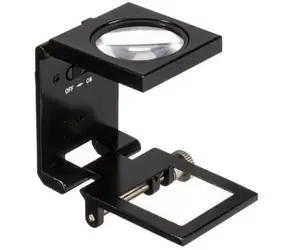 Konus Leinenprüfer 55x50mm / Tischlupe / 6x / LED