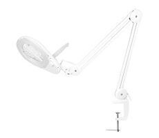 LogiLink WZ0058 weiß / Tischlupe mit Lampe / Vergrößerung 2,25-facher Zoom / 9W / 700 lm 