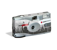 AGFAPHOTO LeBox Black/White 36 / Einwegkamera / 36 Bilder / ISO 400 / integrierter Blitz