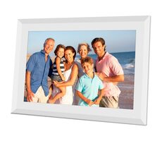 Sencor SDF 1091 W weiß / Digitaler Fotorahmen / 10,1" IPS Touch / 1280x800 Pixel / Reproduktion / WLAN / Kartenleser