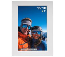 Denver PFF-1015W weiß / Digitaler Bilderrahmen / WLAN / Micro-SD / 1280 x 800 px / Frameo-App 