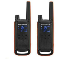 Motorola TLKR T82 / 2x Radio / LCD / Reichweite 10 km / 16 Kanäle + 121 Codes