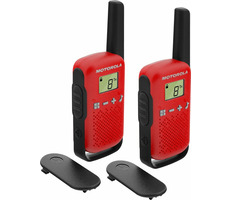 Motorola TLKR T42 rot / 2x Radio / LCD / Reichweite 4km / 16 Kanäle