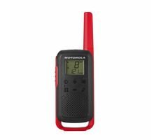 Motorola TLKR T62 rot / 2x Radio / LCD / Reichweite 8km / 16 Kanäle