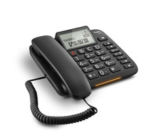 Gigaset DL380 schwarz / schnurgebundenes Telefon / Display