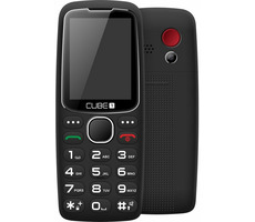 CUBE1 S300 Schwarz / CZ Verteilung / 2,4 Zoll / Radio / Dual-SIM / 1,3 MPx / Speicherkarte / Schwarz