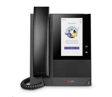 Poly CCX 400 ohne Netzteil schwarz / Telefon mit Hörer / 5,0" Display / USB & 2x GLAN / Microsoft Teams Kompatibilität