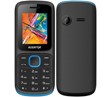 Aligator D210 schwarz-blau / 1,8" TFT / Dual SIM / Taschenrechner / Wecker / UKW-Radio / Taschenlampe