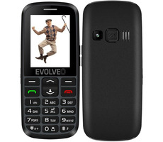 Evolveo EasyPhone EG + Ständer schwarz / 2,4" / SOS / Bluetooth / microSDHC 