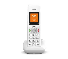 Gigaset E390 weiß / Schnurloses Heimtelefon / ECO DECT / SOS-Taste / Telefonbuch 200 Kontakte
