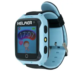 HELMER LK 707 blau / Kinderuhr mit GPS-Ortung / Touchscreen / Micro-SIM / IP65 / kompatibel mit Android und iOS