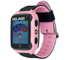 HELMER LK 707 rosa / Kinderuhr mit GPS-Ortung / Touchscreen / Micro-SIM / IP65 / kompatibel mit Android und iOS