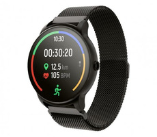Forever ForeVive 2 SB-330 schwarz / 1,3" IPS / 240x240 / BT 5.0 / IP68 / Benachrichtigung / Schrittzähler / Herzfrequenz / Kalorien
