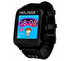 HELMER LK 707 schwarz / Kinder-Smartwatch / 1,44" / 240 x 240 / GPS-Ortung / Kamera / SIM / IP54