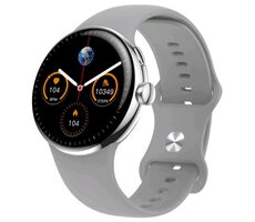 CARNEO Matrixx HR+ silber / Smartwatch / 1,3" AMOLED / 360x360 / IP68 / BT