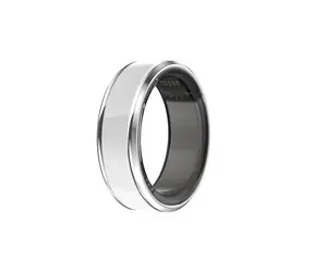 CUBE1 SMART Ring Größe 8 (18,4 mm) weiß / Smart Ring / Bluetooth 5.1 / 5ATM