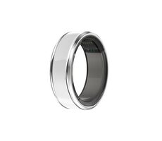 CUBE1 SMART Ring Größe 9 (19,2 mm) weiß / Smart Ring / Bluetooth 5.1 / 5ATM