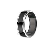 CUBE1 SMART Ring Größe 10 (20,8 mm) schwarz / Smart Ring / Bluetooth 5.1 / 5ATM