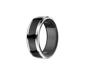 CUBE1 SMART Ring Größe 10 (20,8 mm) schwarz / Smart Ring / Bluetooth 5.1 / 5ATM