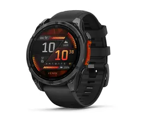 Garmin Fenix 8 47mm AMOLED schwarz / Smartwatch / GPS / 1,4" Display / Karten / BT / WiFi / wasserdicht