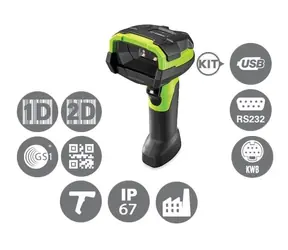 ZEBRA DS3608 - HP Kit-USB / 2D-Barcodescanner / Multi-IF / schwarz