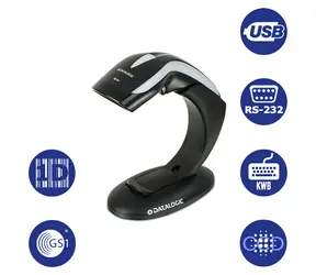 Datalogic Heron HD3130-BK / 1D-Barcodescanner / RS-232 / KWB / USB / schwarz