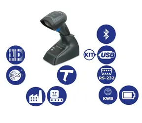 Datalogic QuickScan I QBT2131 Kit2-USB / 1D-Barcodescanner / BT / Multi-IF / Schwarz