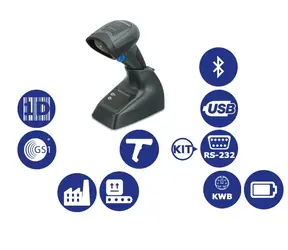 Datalogic QuickScan QBT2131 Kit-RS232 / 1D-Barcodescanner / BT / Multi-IF / schwarz