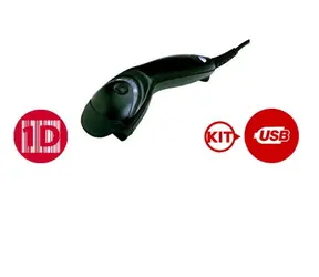Honeywell MS5145 Eclipse Kit-2 (USB) schwarz / 1D-Barcodescanner / USB / Ständer