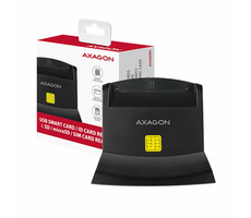 Axagon CRE-SM2, USB-A StandReader 4-Slot SMART -Leser (eCitizen) + SD/microSD/SIM, Kabel 1,3 m