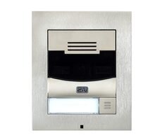2N Ateus-9155301CS IP Solo Nickel - Türsprechanlage / 1 TL./ HD-Kamera / Aufputzmontage (inkl. Rahmen)