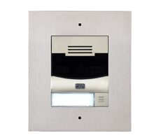 2NATEUS-9155301F IP Solo Nickel - Türsprechanlage / 1 Panel / ohne Kamera / Unterputzmontage (inkl. Rahmen