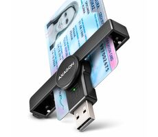 Axagon CRE-SMPA, USB-A PocketReader Kontaktkartenleser SMART (eCivic)