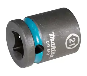 Makita IMPACT BLACK E-16178 / Steckschlüssel 1/2" / Vierkant / 21mm