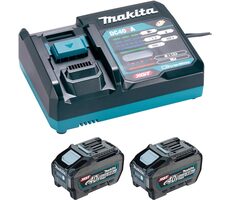 Makita 1911V6-0 / Li ION XGT 40V 2x5.0Ah Akkupack + DC40RA Schnellladegerät
